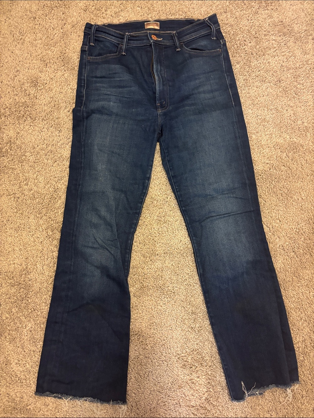 MOTHER Hustler Ankle Fray Jeans